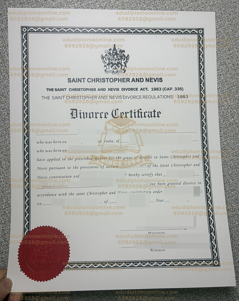 Divorce Certificate