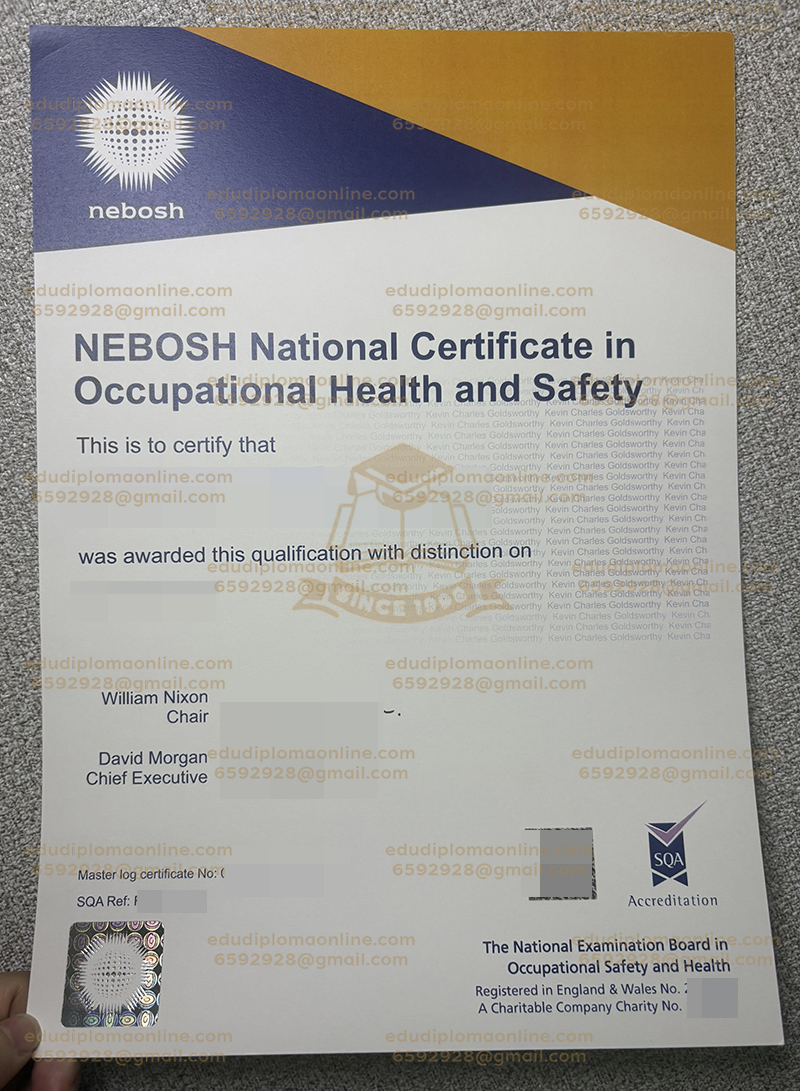 Nebosh Certificate
