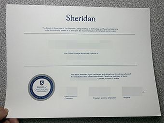 Sheridan College diploma-1