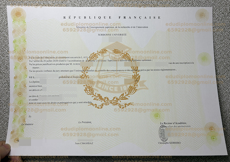Sorbonne Université Degree