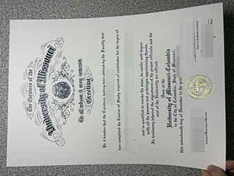 University of Missouri diploma-1