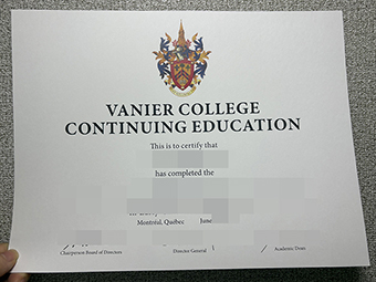 Vanier College diploma-1