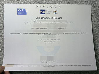 Vrije Universiteit Brussel diploma-1