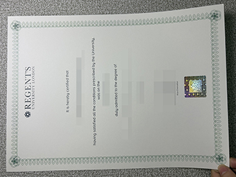 Regent's University London diploma-1